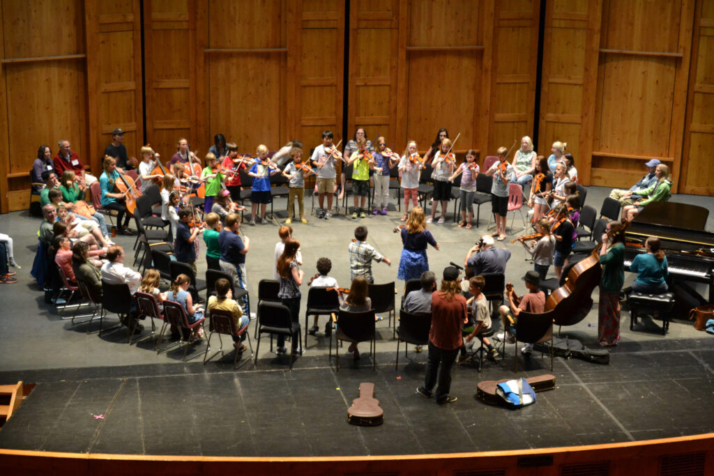 Colorado Suzuki Kids Orchestra Playing